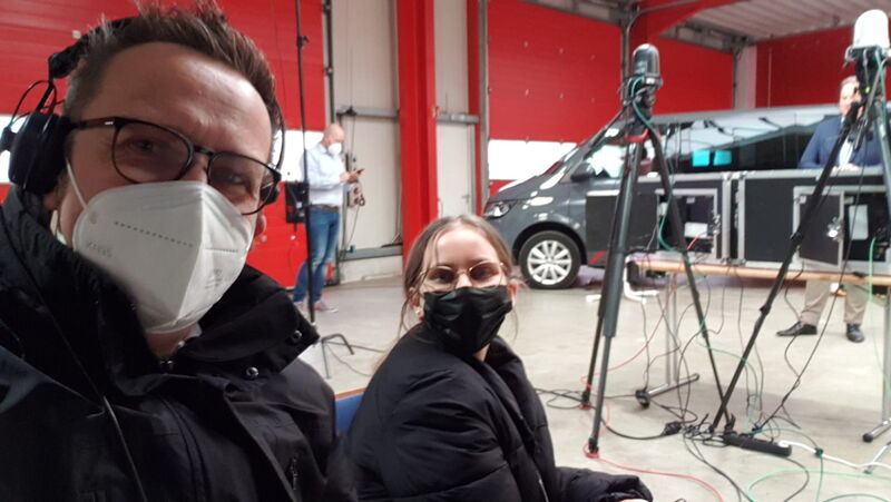 Philipp und Jule "auf Dreh"